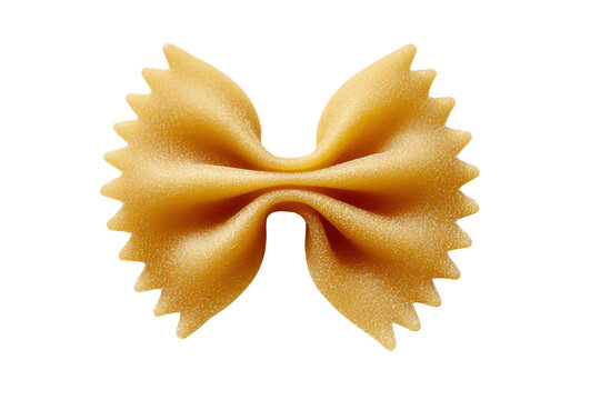 Farfalle Bowtie Pasta on Transparent Background for Food Mockup