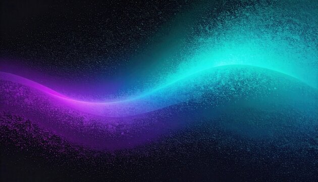 D&eacute;grad&eacute; abstrait fluide vibrant violet bleu et sarcelle sur fond sombre mouchet&eacute;