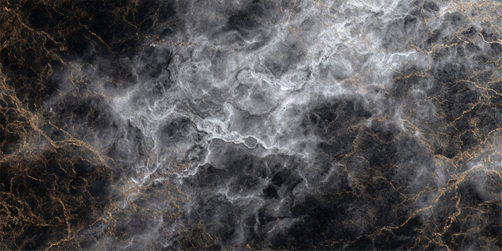 A dark storm cloud and mist motion backdrop with water flowing over a black stone wall background