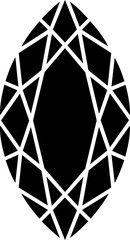 Fototapeta premium Luxury Gemstone Shape Illustration
