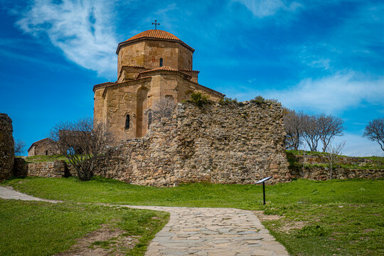 Jvari Monastery Overlooking Mtskheta Georgia