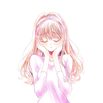 困る女性