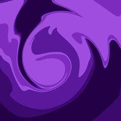 Fototapeta premium Elegant orchid purple shades cascading in delicate, feather-like fluid patterns