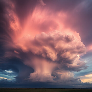 Supercell Thunderstorm Dramatic Sky Structure