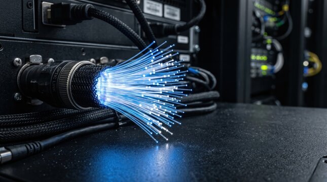 Fiber Optic Network Connection for High Speed Energy Efficient Data Center