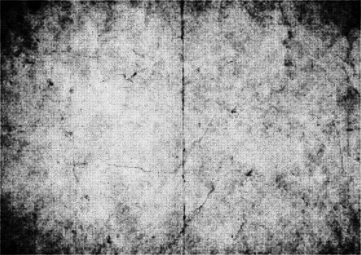 Large vector halftone vintage, paper texture with a transparent background