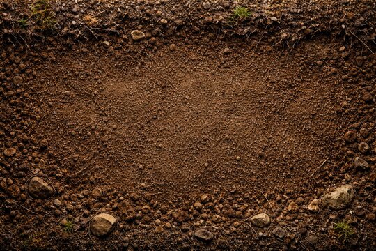 Natural earth soil layer texture backdrop designed for text copy space