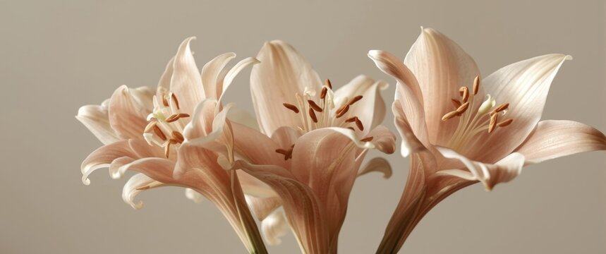 Bright Shell Ginger flowers paired with soft Pink Porcelain Lily forms