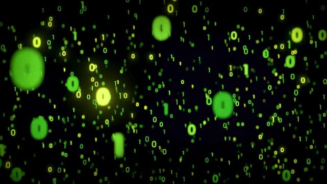 green binary code