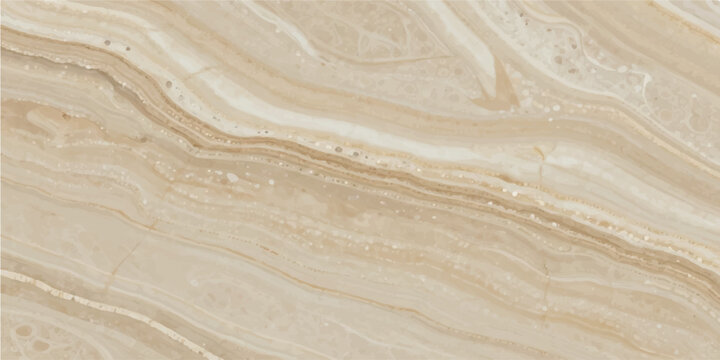 Abstract beige and white marble texture with wavy lines and subtle patterns, creating a sophisticated and natural surface design.