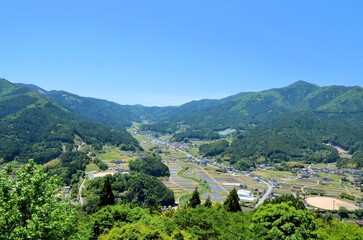 Fototapeta premium 波賀城からの眺望