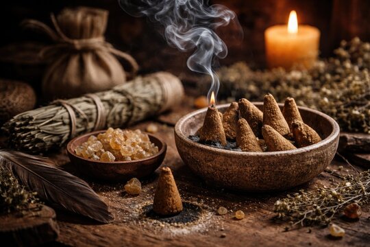 Handcrafted natural copal incense for cleansing and smudging