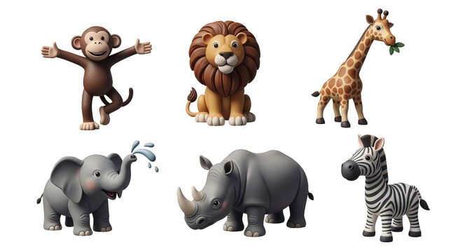 animated animals interacting on a white background educational content and childrens media