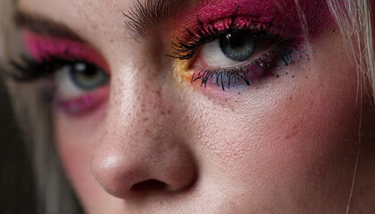 Bright eye makeup. © F@natka