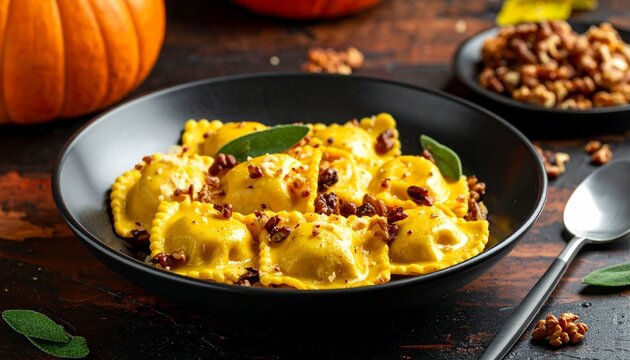 Cremige K&uuml;rbis-Ricotta-Ravioli
