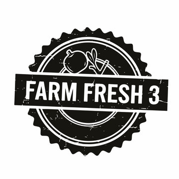 Classic butcher shop emblem with decorative meat hook artwork