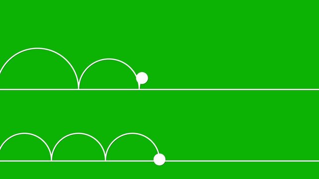 Business Comparison Chart Animation on Green Screen Background with Minimal Motion Graphic Overlay 4K