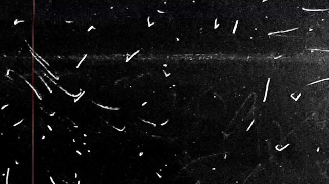 Old Film Grain Overlay with Dust Hair and Scratches Retro Damaged Texture Background 4K