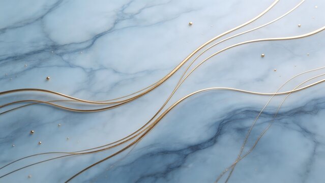 Abstract marble with golden lines