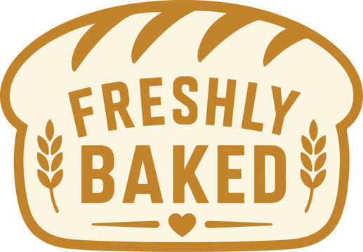 Freshly Baked Bread Label for Bakery Branding and Packaging