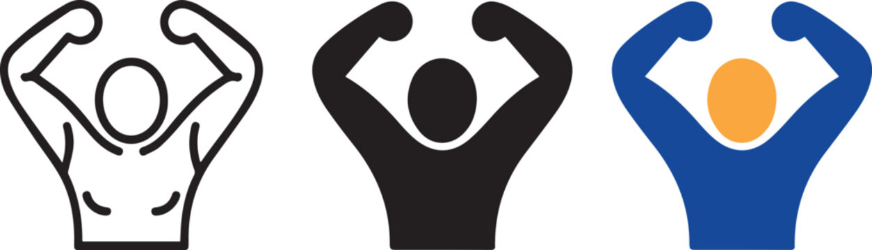 Positive Confidence Symbol Icon