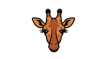 Closeup of a giraffe head looking. © Achmad Rahayudin