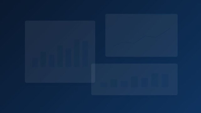 Digital wave animation creates a blue motion graphic with bars