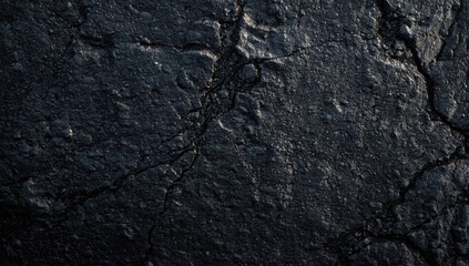 Fototapeta premium Basalt dry lava stone with natural grain texture background under soft daylight featuring copy space