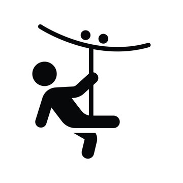 Zip Line Icon