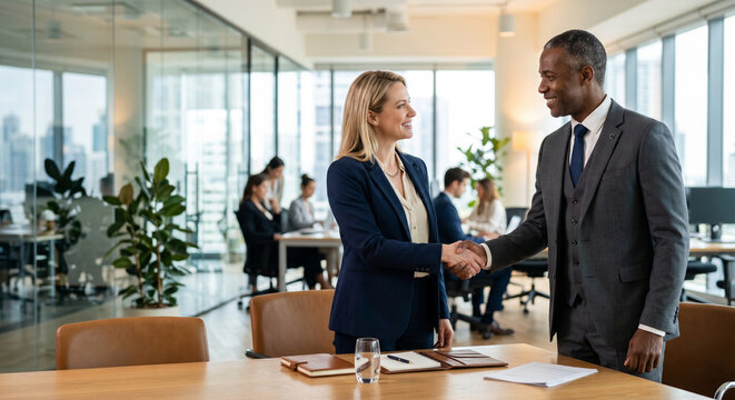 Business handshake