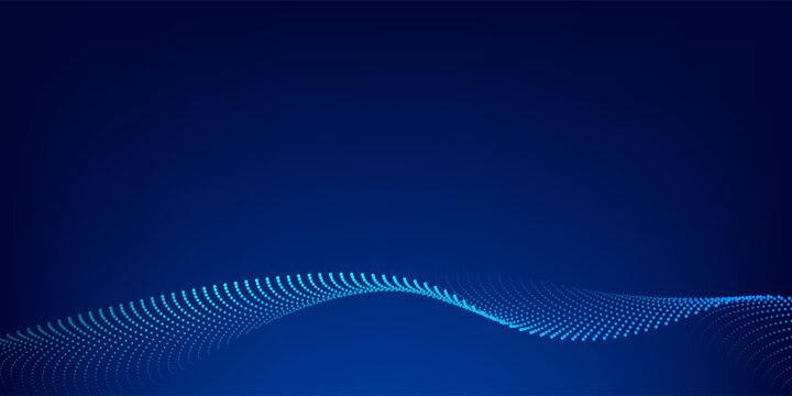 Blue wave light explosion texture background with dots. Abstract technology big data digital background. Abstract big data technology vector.