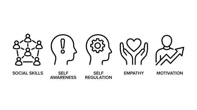 Social Emotional Skills Icon Collection