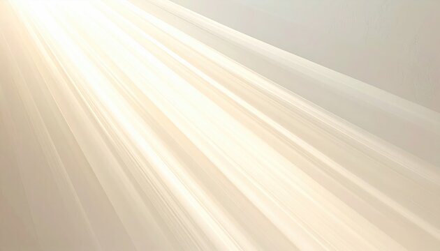 Golden light beams radiate diagonally across a pale, soft background