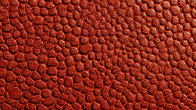 Textured, orange, leathery surface with raised circular patterns
