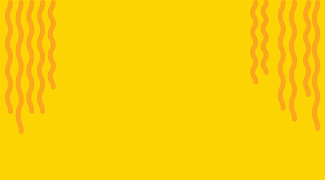 Yellow background with wavy orange lines on left and right sides  decorative border design element