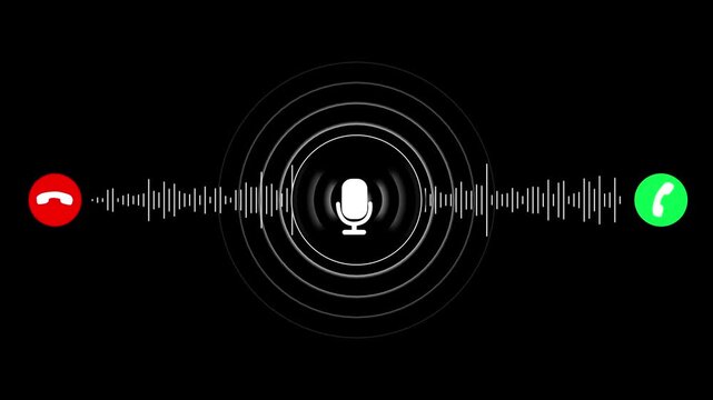 Incoming call ring icon background black screen Animation of phone call Incoming call phone icon you receive the message animated, Incoming call ring icon 