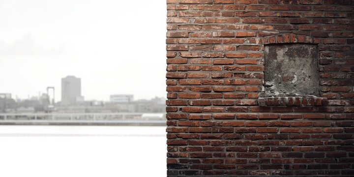 classic brickwork factory exterior texture background