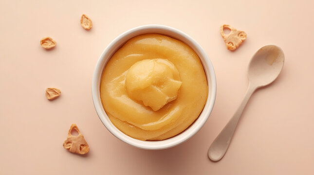 Healthy Baby Food Puree Bowl Minimal MPASI Concept