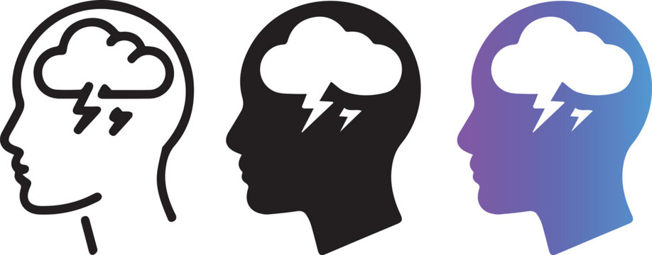 Negative Thinking Wellness Icon