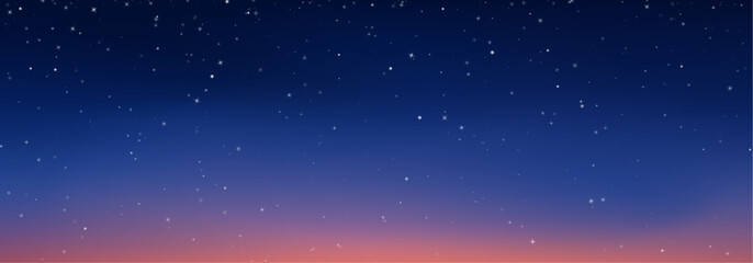 Cosmic galaxy background with bright stars and colorful nebula formations. Deep space illustration creates a beautiful celestial panorama. PNG asset. © Freesstock