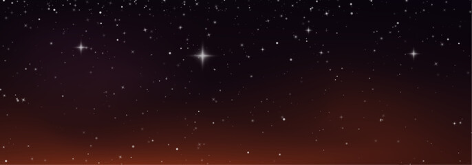 Blue and purple galaxy sky with shining stars and colorful cosmic energy. Fantasy outer space background for modern designs. PNG graphic. © Freesstock