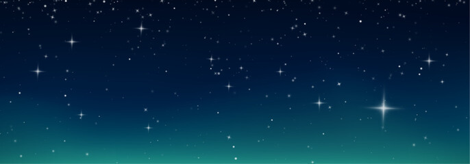Outer space scene with colorful nebula and millions of shining stars. Vast universe background creates a futuristic cosmic environment. PNG illustration. © Freesstock