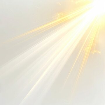 Bright, radiant light beams emanate from the top right corner