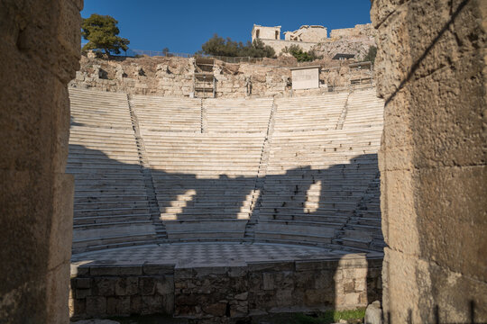 Odeon of Herodes Atticus ancient theatre Athens Greece
