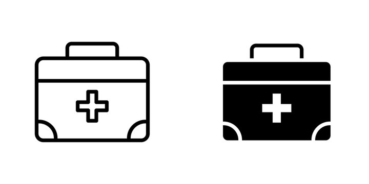Medical kit icons for app and websites.