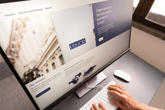 the webpage of OSCE, the Organization for Security and Co-operation in Europe