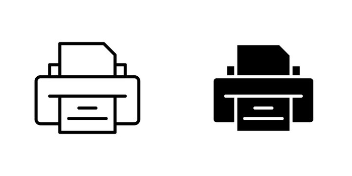 Printer icons for app and websites.
