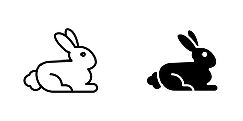 Fototapeta premium Rabbit icons for app and websites.
