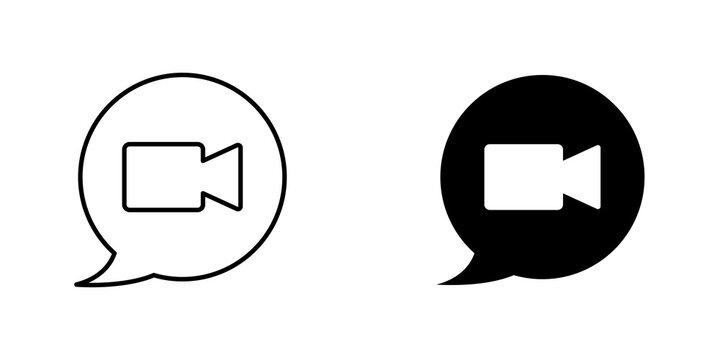 Video call icons for app and websites.
