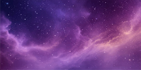 Abstract blue starry space background with galaxies, nebula and glowing cosmic starfield in dark universe sky © BIBI